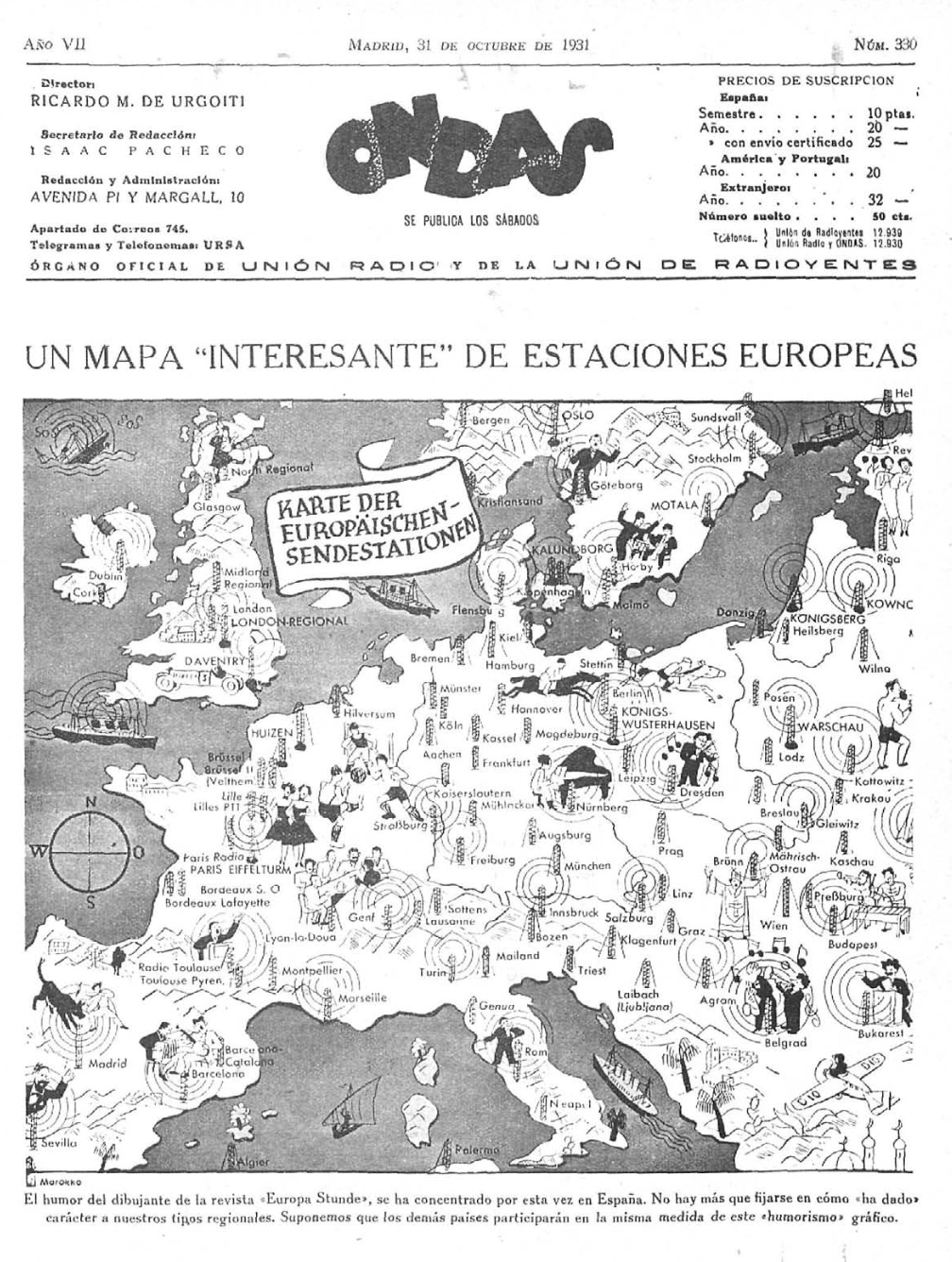 Mapa de estaciones europeas 2