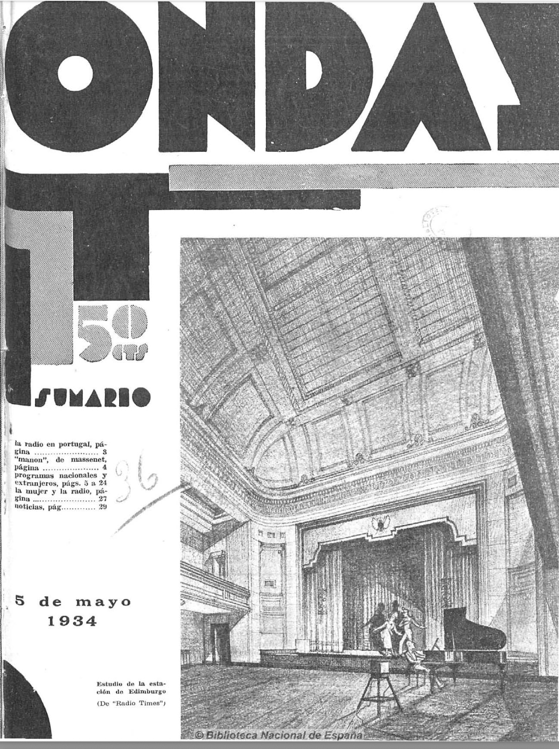 Portada Estudio estación de Edimburgo