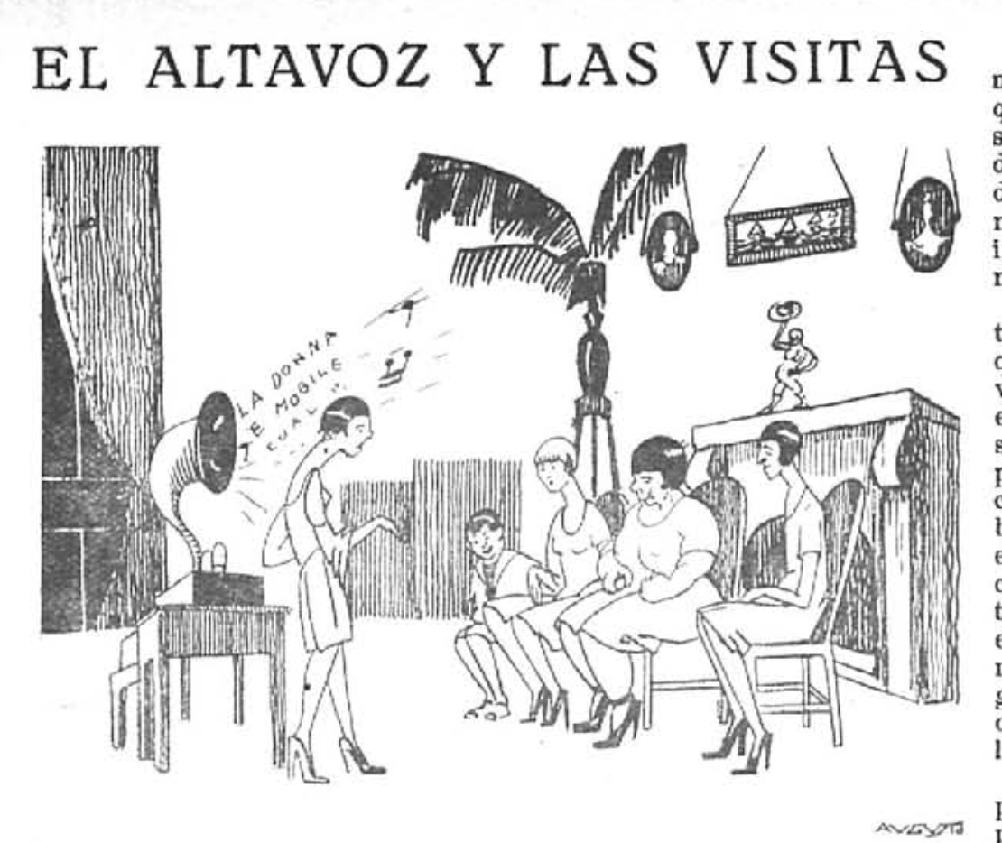 El altavoz y las visitas