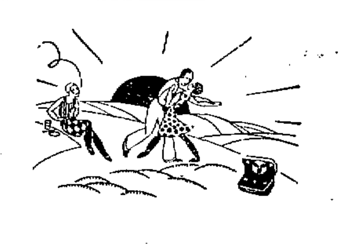 Dibujo, escuchando y bailando con la radio en una puesta de sol