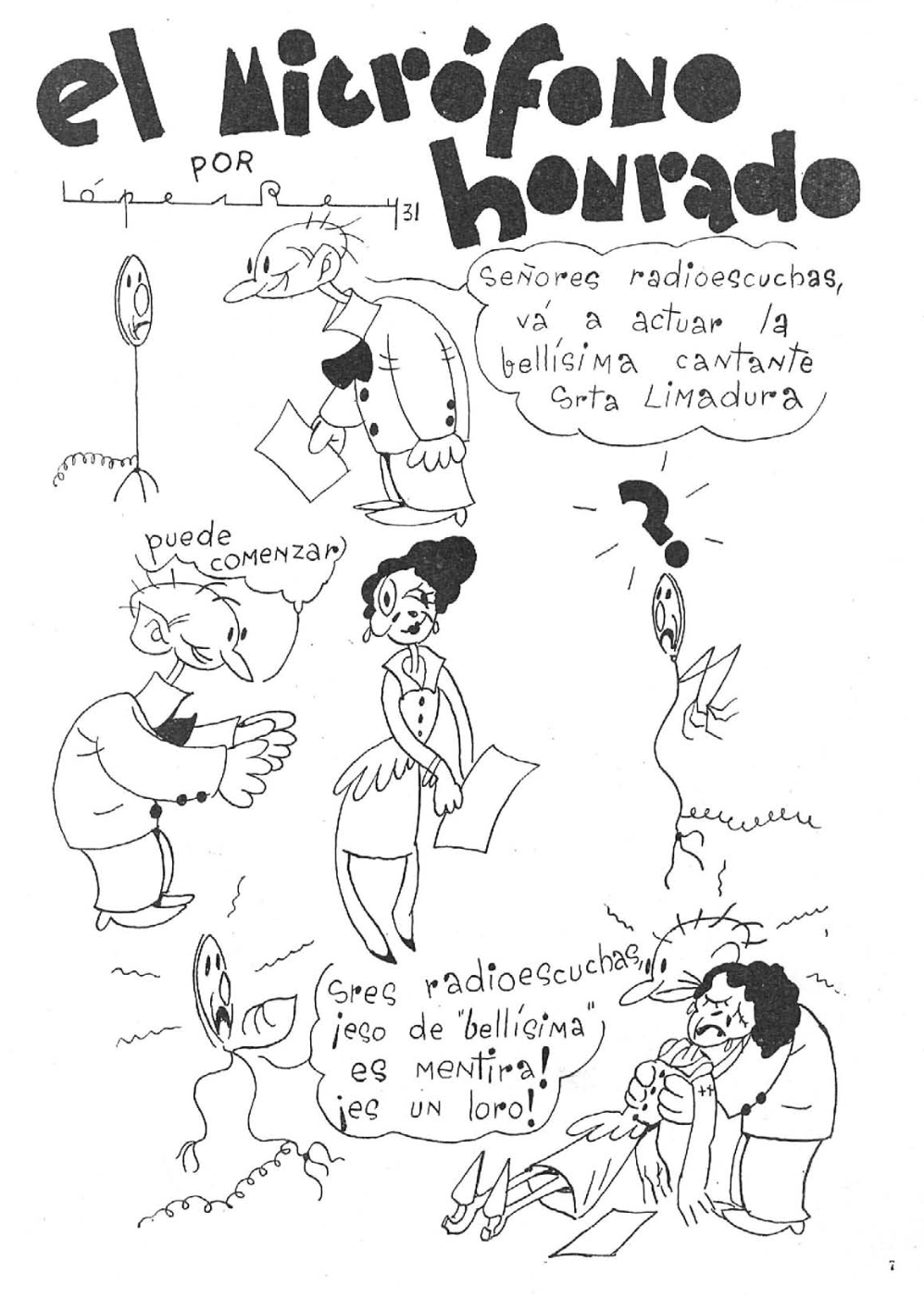 El micrófono honrado (sexismo)