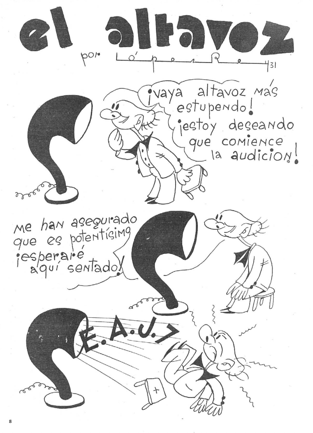 El Altavoz, tira cómica