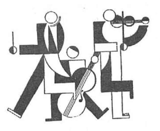 Dibujo acompañando a artículo sobre violín o bandoneón