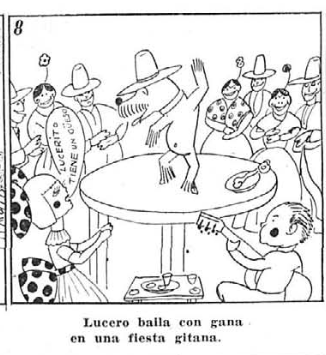 Lucero bailando en fiesta gitana