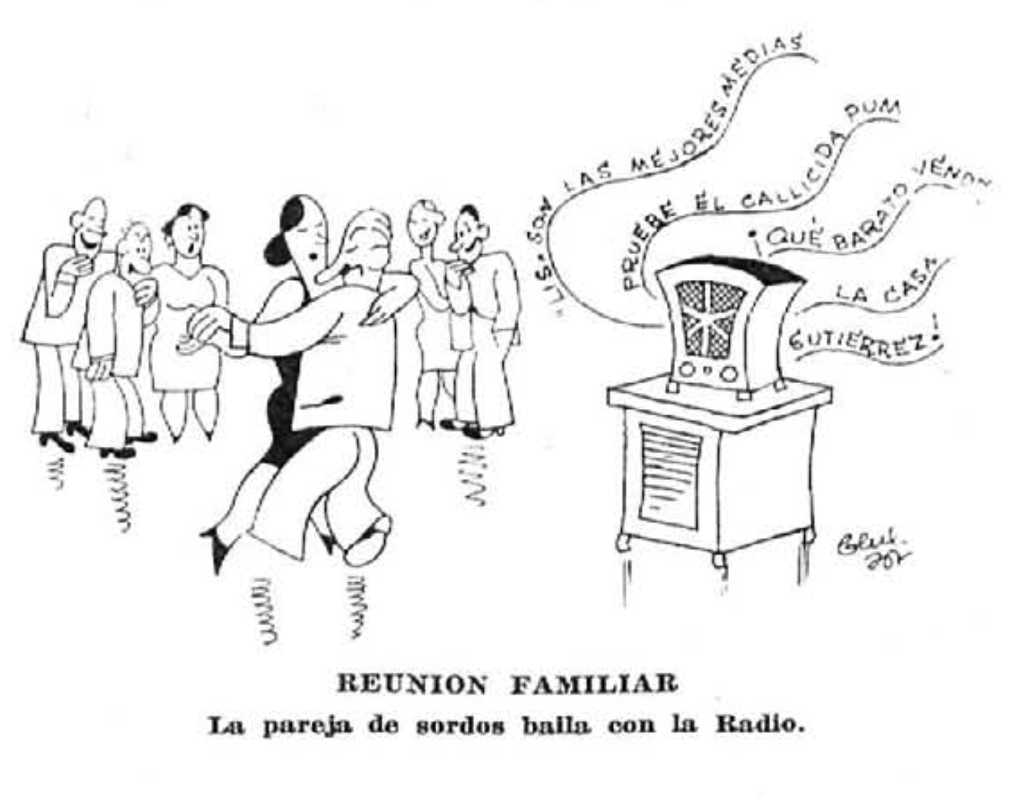 Pareja de sordos baila con la radio