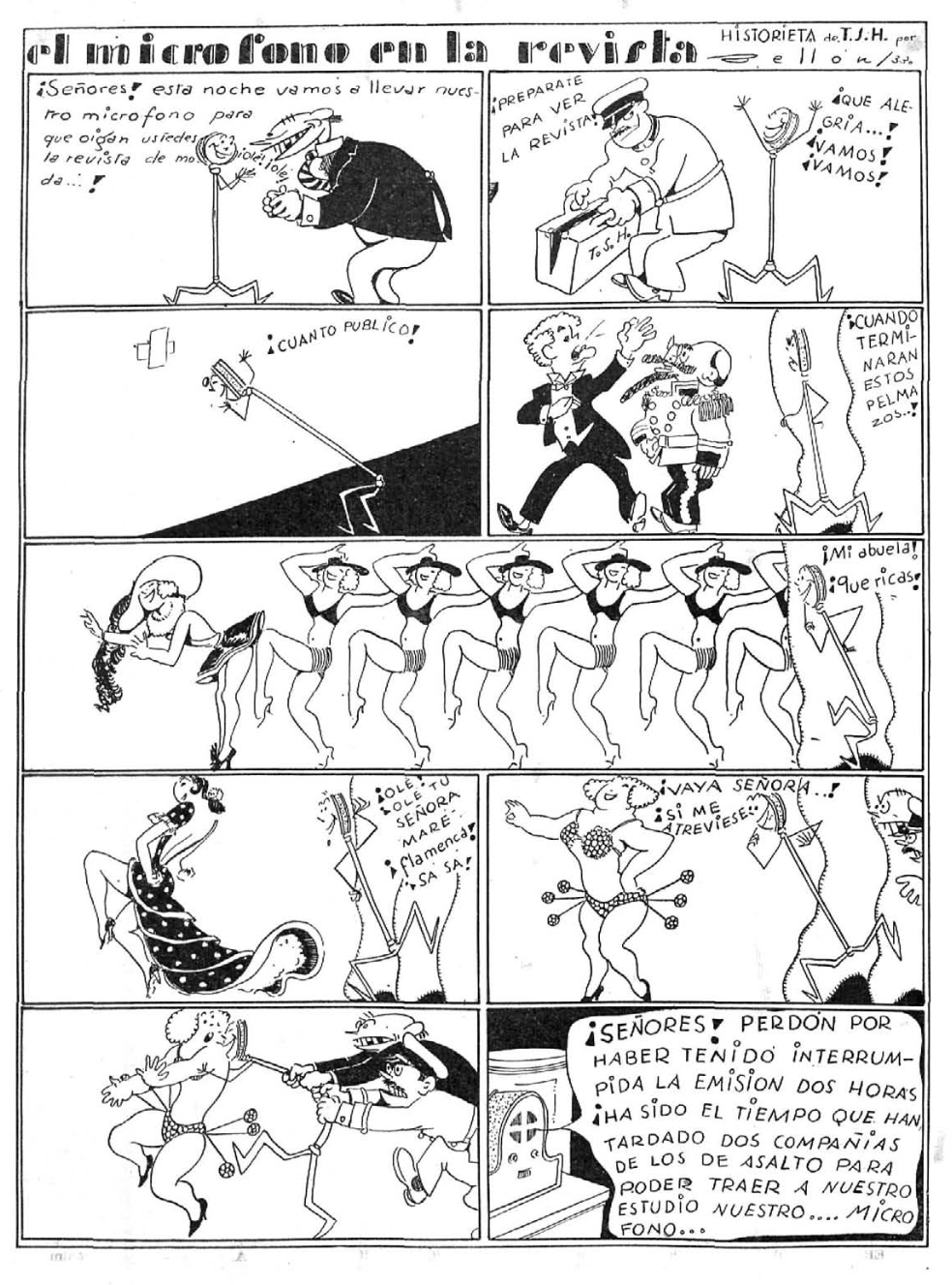 El micrófono en la revista (sexista)