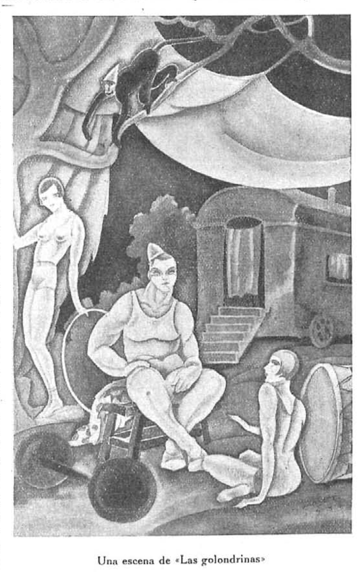 Las golondrinas de Usandizaga, ilustración de Augusto, 1931