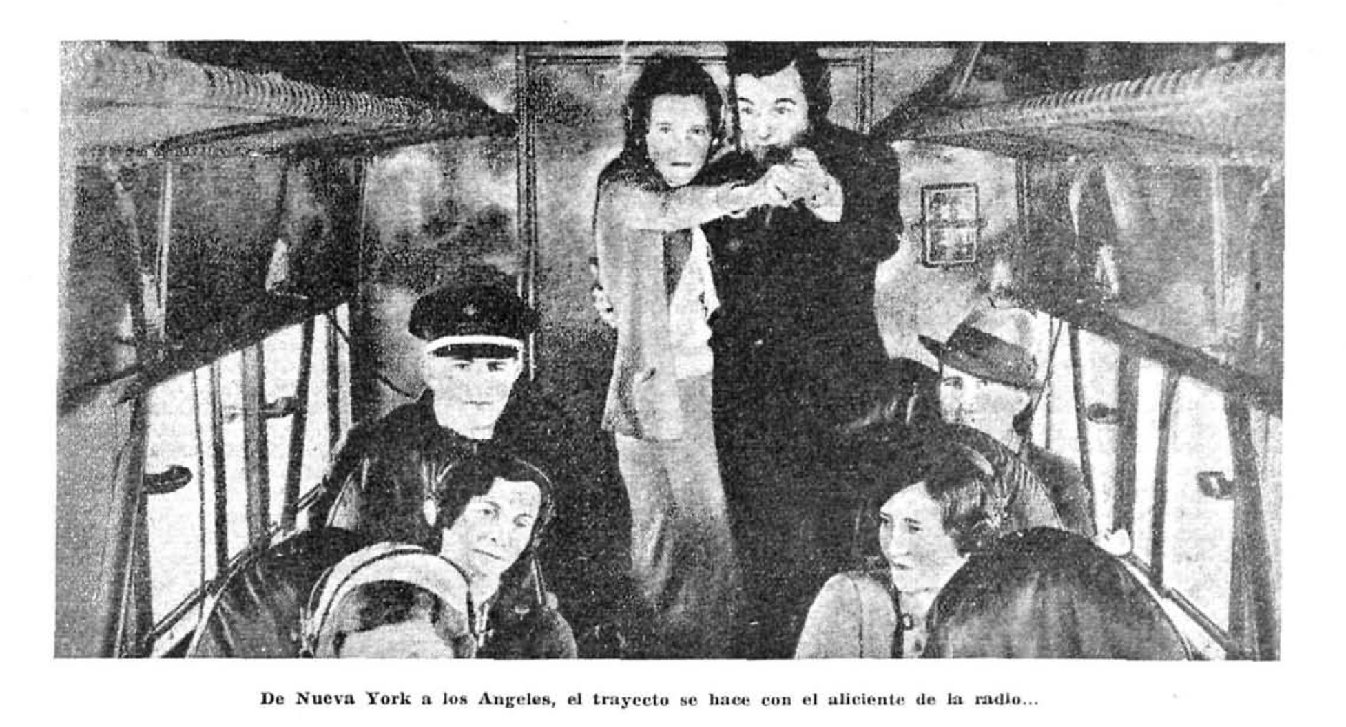 Escuchando y bailando en el autobús de Nueva York a Los Ángeles, 1933