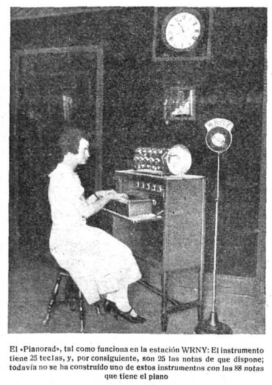 Pianorad, instrumento musical electrónico documentado en Ondas, 1925